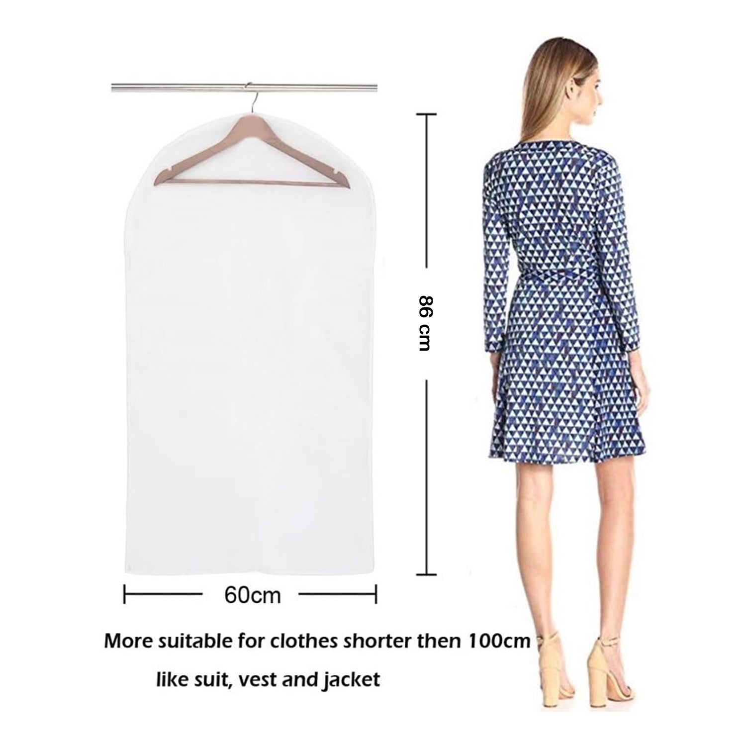 6256 COAT BLAZER COVER TRANSPARENT COVER FOR MULTI USE COVER ( 5 Pcs ) ( Hanger Not Included ) DeoDap 6256 COAT BLAZER COVER TRANSPARENT COVER FOR MULTI USE COVER ( 5 Pcs ) ( Hanger Not Included ) DeoDap